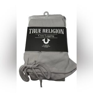 Leggings Womens True Religion gray Cozy Leggings with drawstring New size M